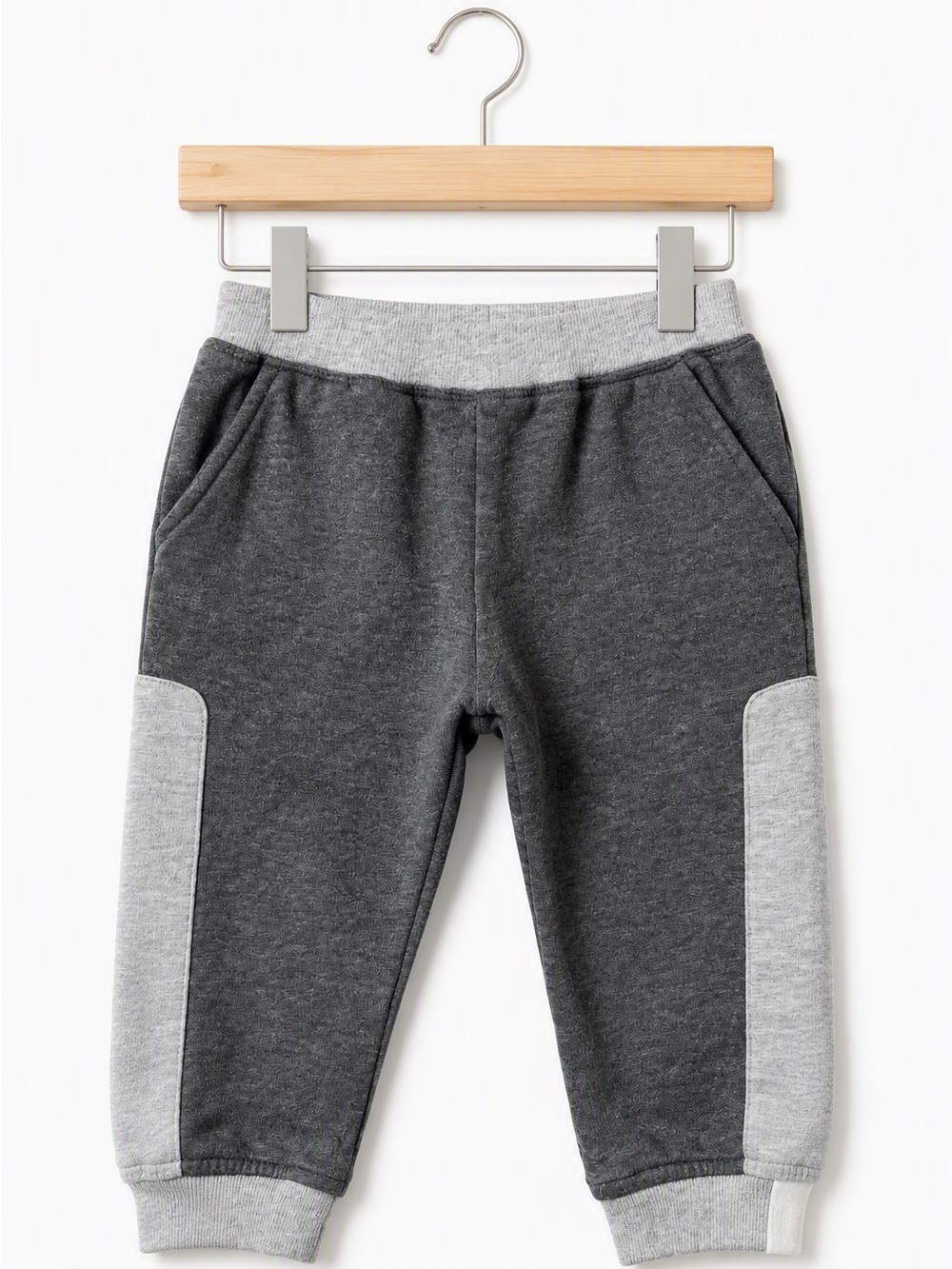 Emporio Armani Baby Boys Grey Two-Tone Jogger Sweatpants 12M Luxury Designer - Picture 5 of 9